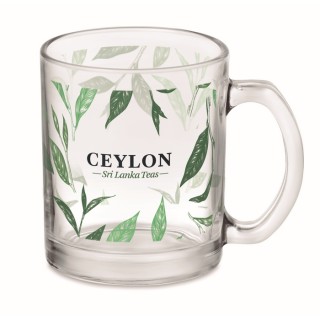 Taza de cristal personalizada